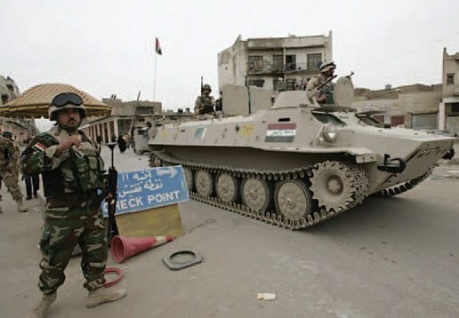 МТ-ЛБ, использующиеся государственными военными формированиями в Ираке в 2014 году
